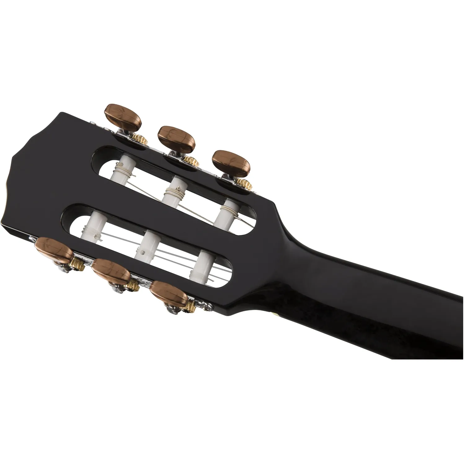 Fender CN-60S chitarra classica nylon nera top massello