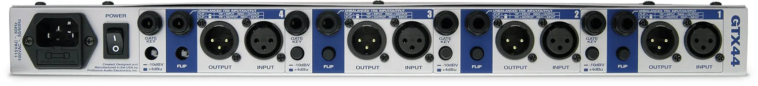 PreSonus GTX44 gate expander 4 canali rack