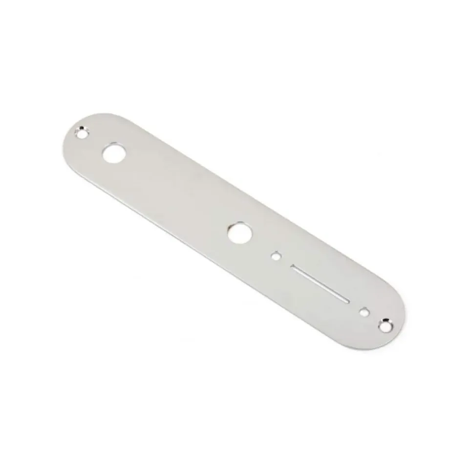 Fender Vintage Tele placca 2 fori chrome acciaio