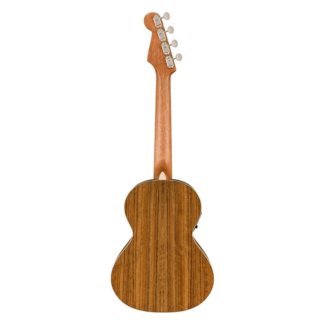 Fender Rincon Ukulele Tenore Aged Cognac Burst Elettrificato