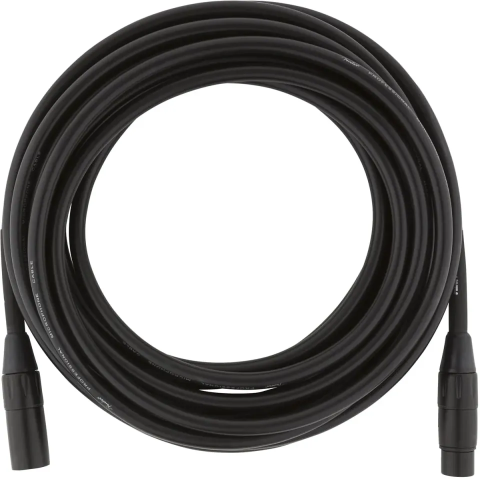 Fender Professional PRO cavo microfono XLR 7,5 m nero bilanciato