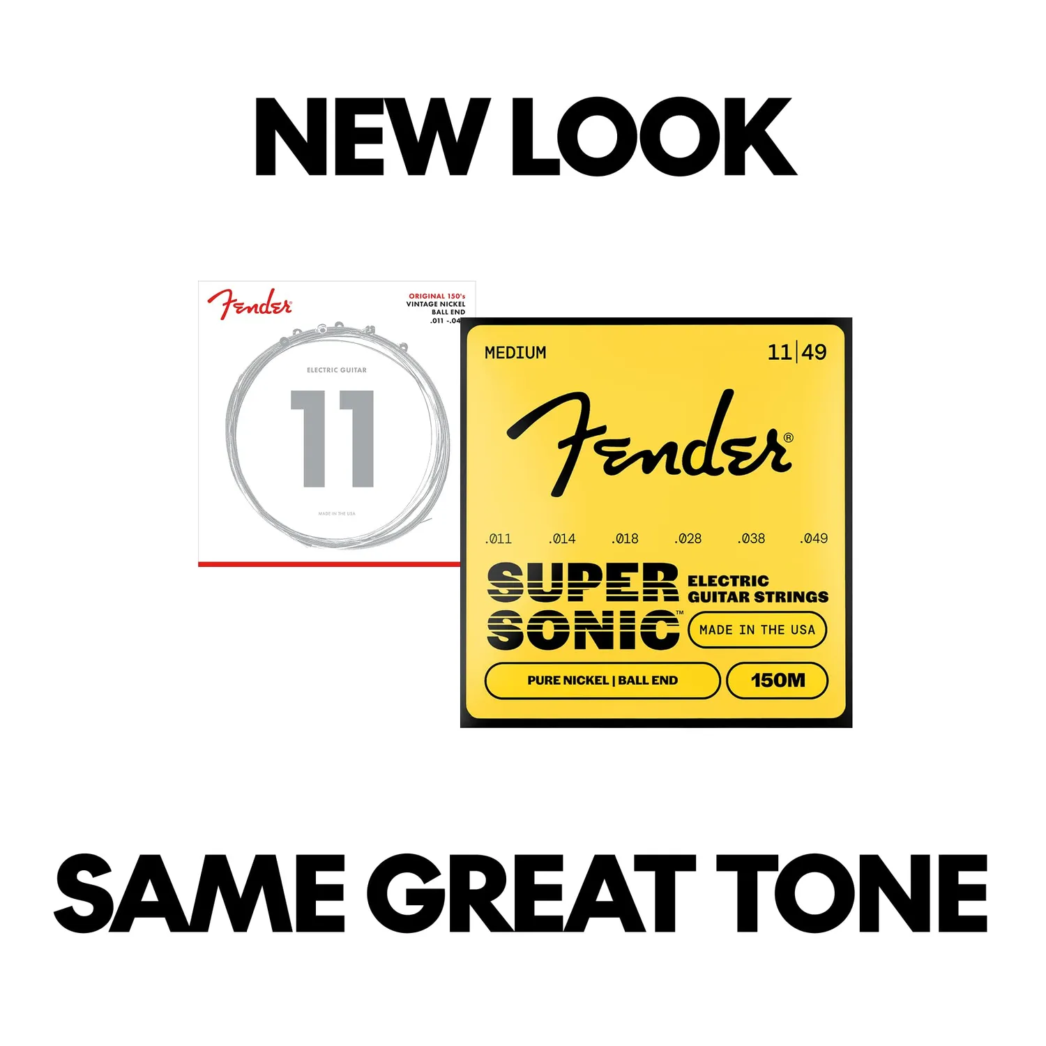 Fender 150M corde chitarra elettrica pure nickel 11-49