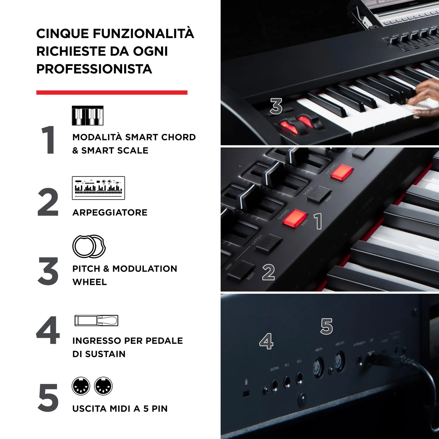 M-Audio Hammer 88 Pro controller MIDI 88 tasti pesati NKS