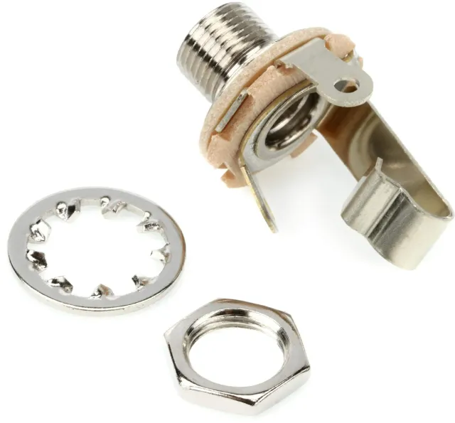 Fender Jack Uscita 6,35 mm ricambio con dado e rondella