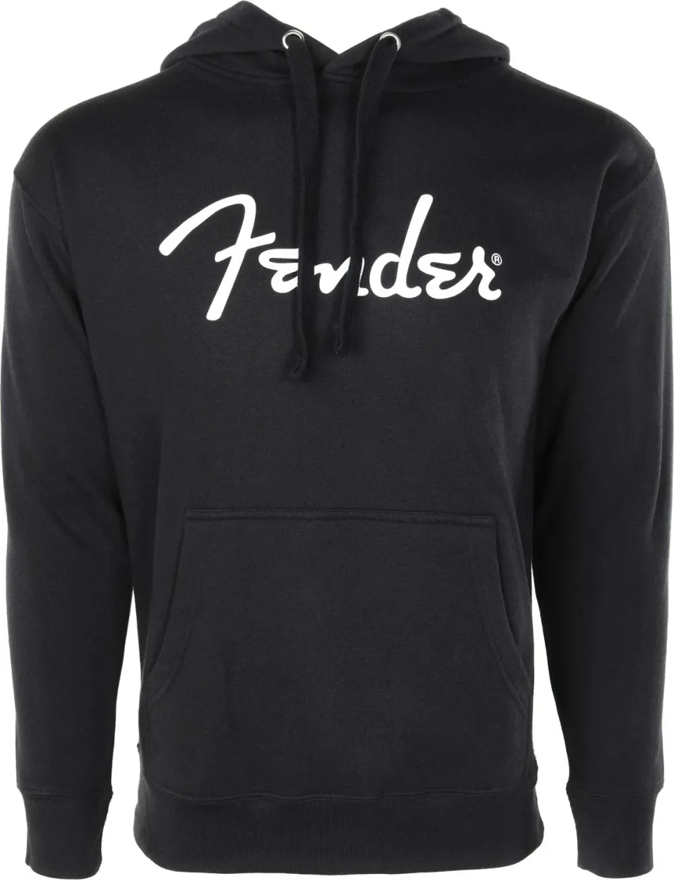 Fender Logo Hoodie Felpa con Cappuccio Nera M Cotone