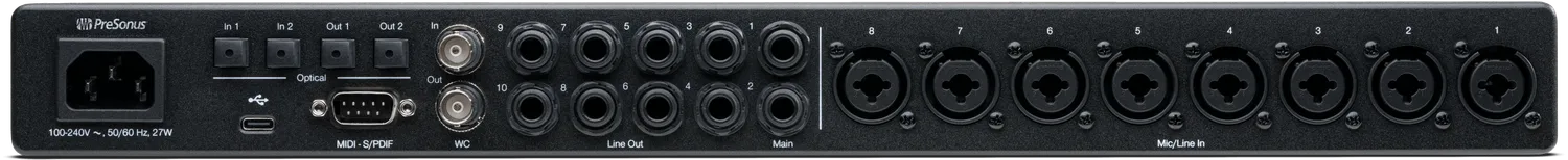 PreSonus Quantum HD 8 interfaccia audio USB-C 8 canali EU