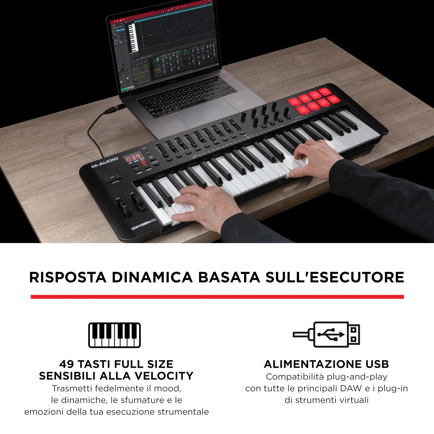 M-Audio Oxygen 49 MKV tastiera MIDI 49 tasti USB