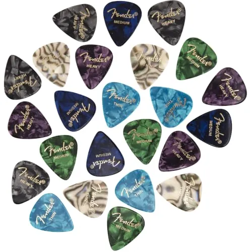 Fender 351 plettri celluloid assortiti 24 pezzi