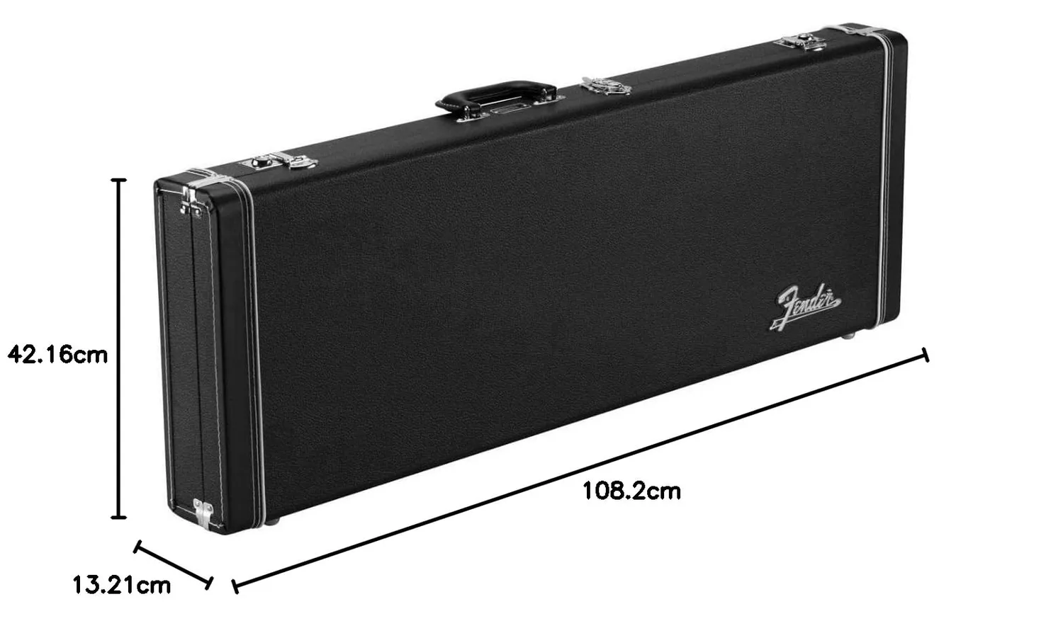 Fender Classic Series custodia rigida Strat Tele nera legno