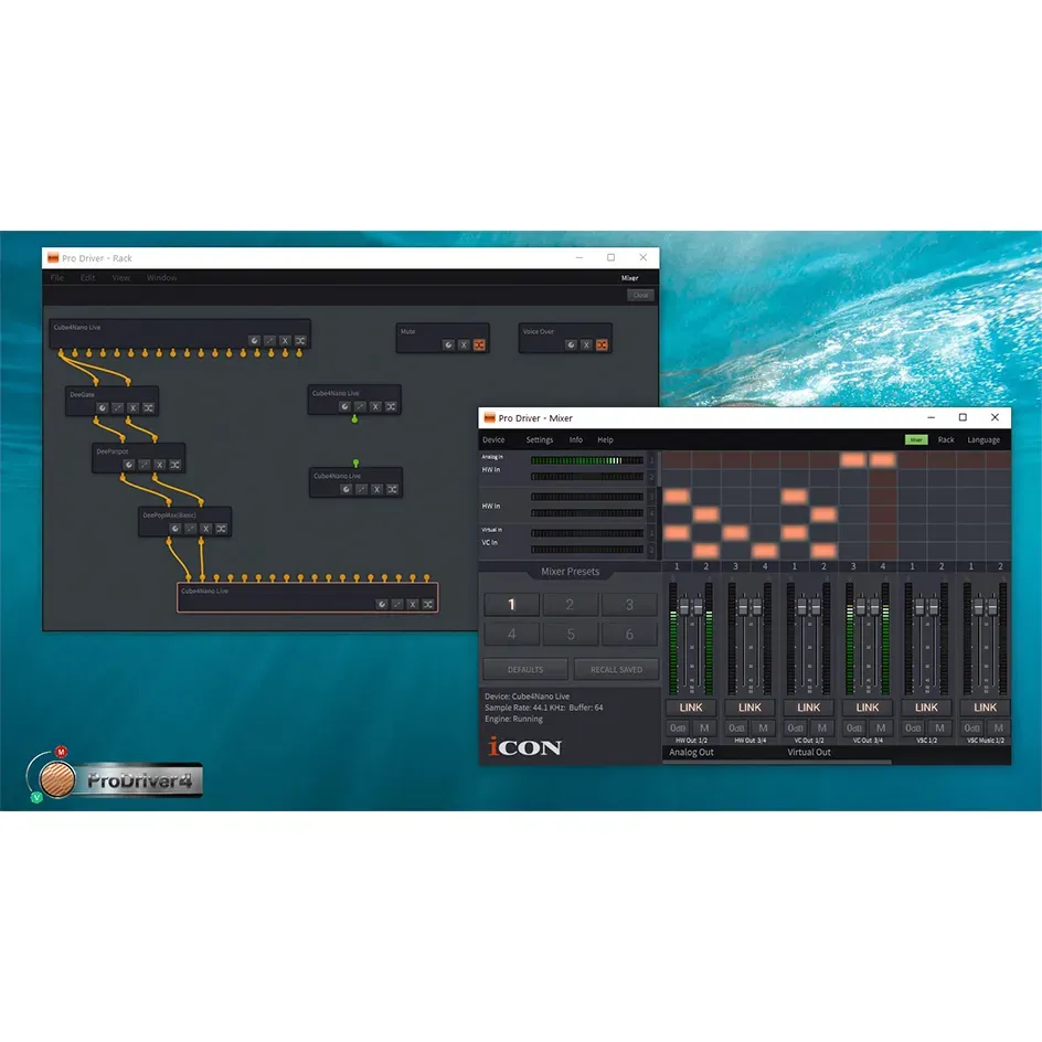 iCON ProDriver 4 host plugin audio hardware USB