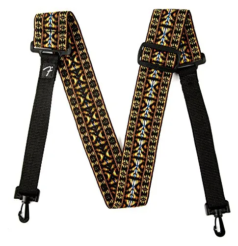 Fender Hootenanny Tracolla Banjo Rosso Nero Regolabile