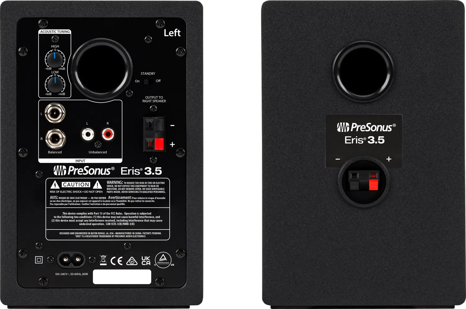 PreSonus Eris 3.5 2nd Gen monitor studio coppia neri
