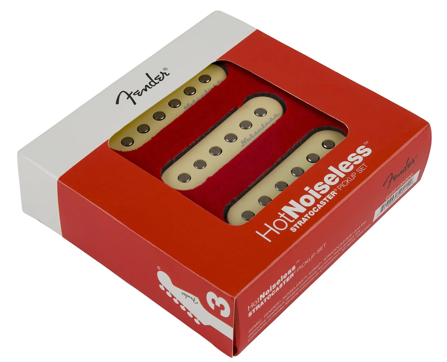 Fender Vintage Noiseless pickup Strat set 3 aged white