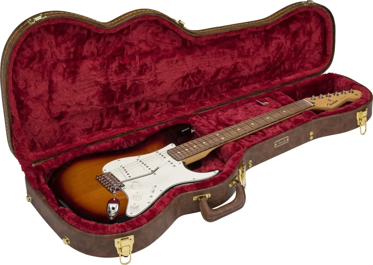 Fender Classic Poodle Custodia Rigida Strat Tele Marrone
