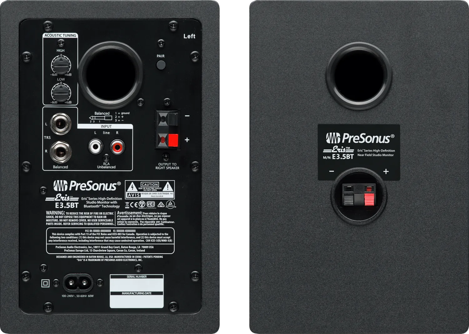 PreSonus Eris E3.5 BT monitor studio bluetooth 50W