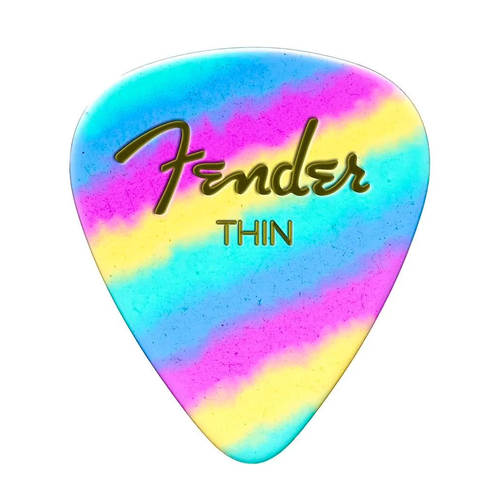 Fender 351 plettri chitarra thin red moto cellulosa