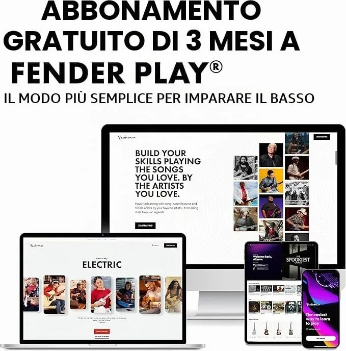 Squier Affinity Precision basso elettrico kit nero con ampli