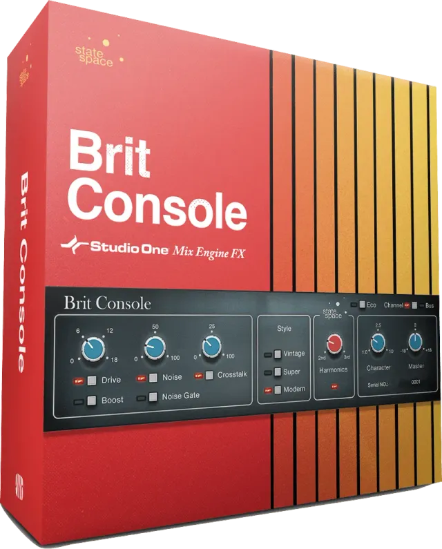 PreSonus Brit Console Retro Mix Legends plugin britannico
