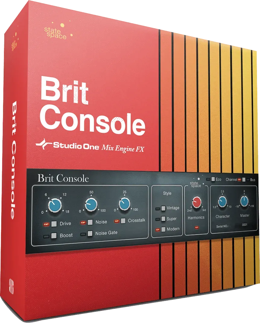 PreSonus Brit Console Retro Mix Legends plugin britannico
