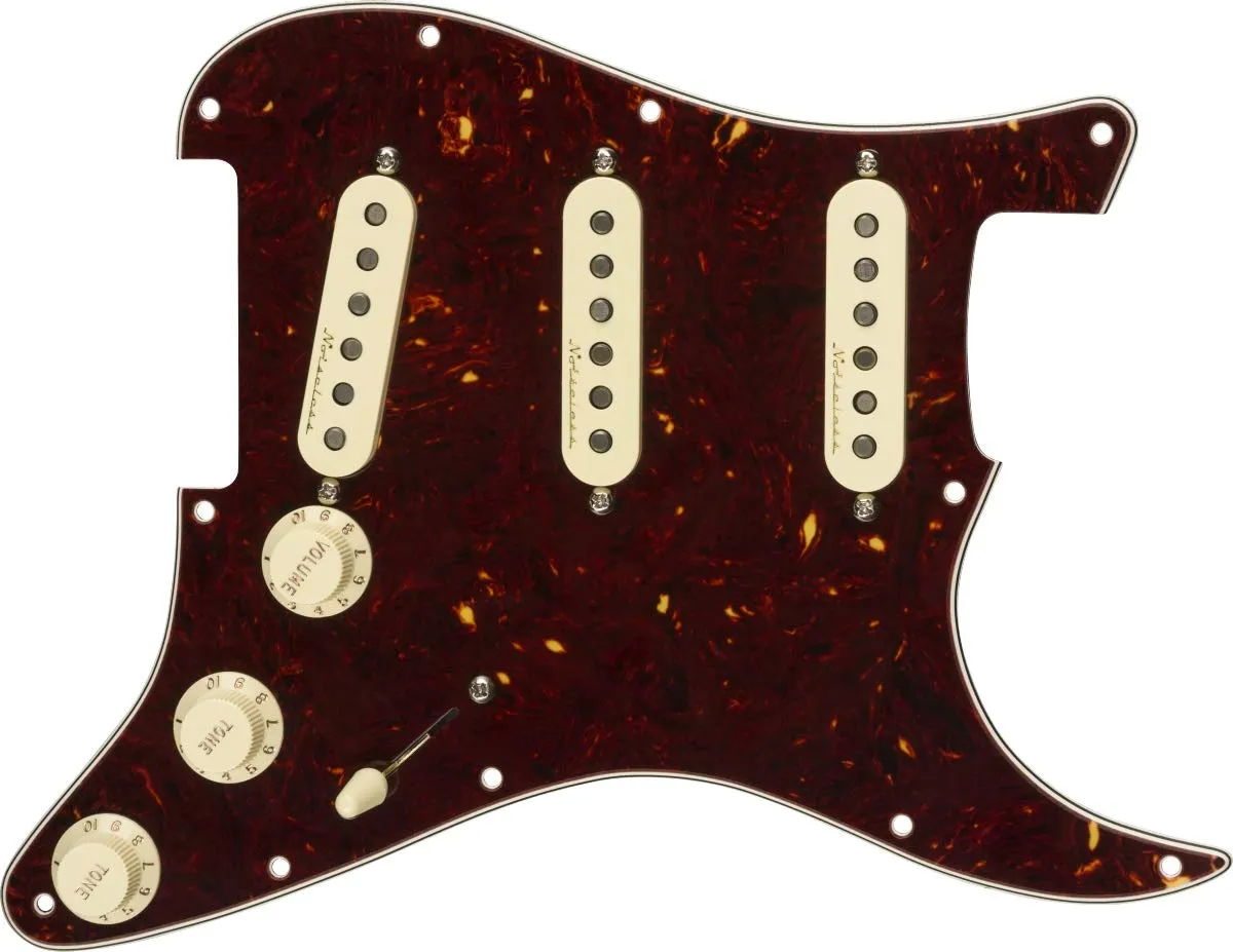 Fender Tex-Mex Battipenna Strat S/S/S Nero 11 Fori