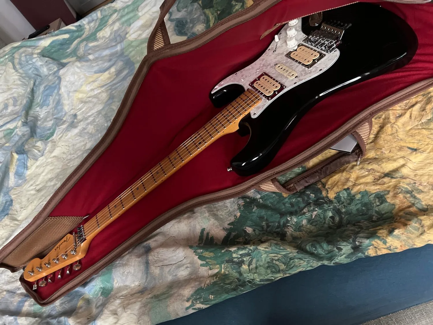 Fender FET610 custodia chitarra elettrica tweed imbottita