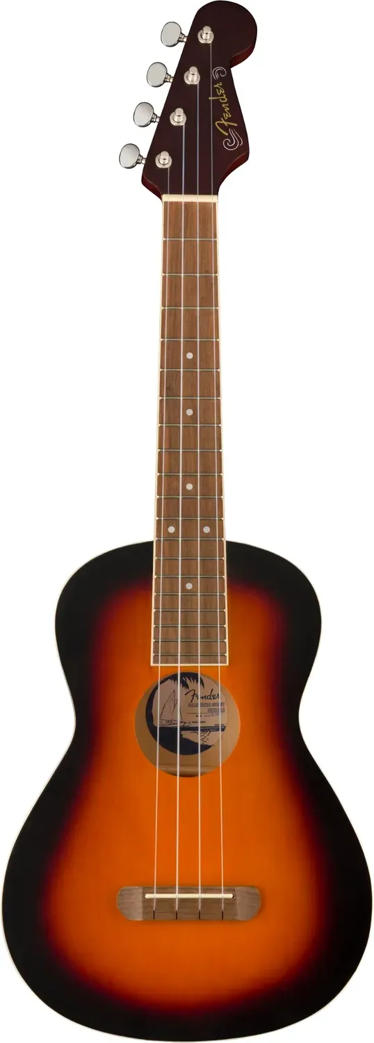 Fender Avalon ukulele tenore sunburst 2 colori tiglio