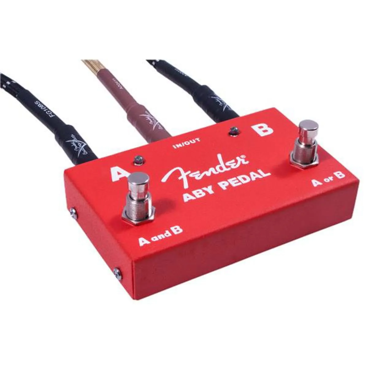 Fender ABY Switcher pedale chitarra 2 ampli rosso