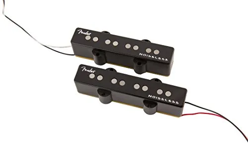 Fender Gen 4 Noiseless Jazz Bass pickup set 2 nero single-coil