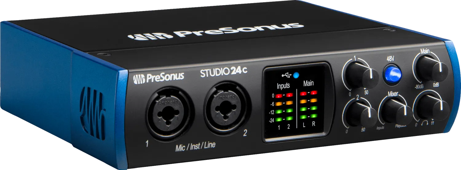 PreSonus Studio 24c interfaccia audio USB 2 canali XMAX-L