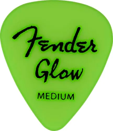 Fender 351 Plettri Chitarra Glow Mix 12 Pezzi Fluorescenti