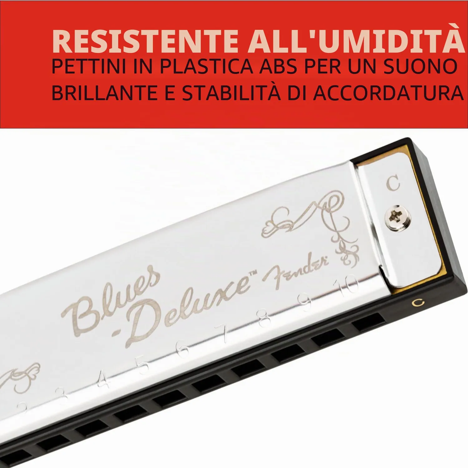 Fender Blues Deluxe Armonica Set 3 Pezzi C-G-A