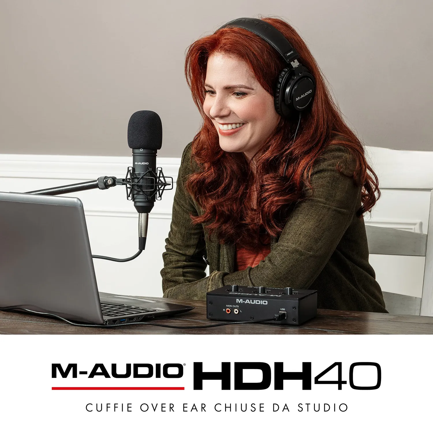 M-Audio HDH40 cuffie over-ear chiuse 32 ohm