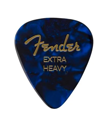 Fender 351 Classic Plettri Celluloide X-Heavy White Moto 12 Pezzi