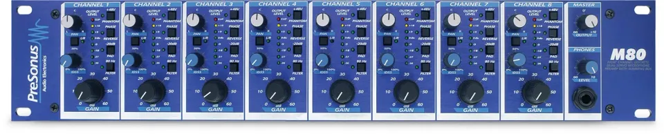 PreSonus M80 preamplificatore 8 canali rack IDSS