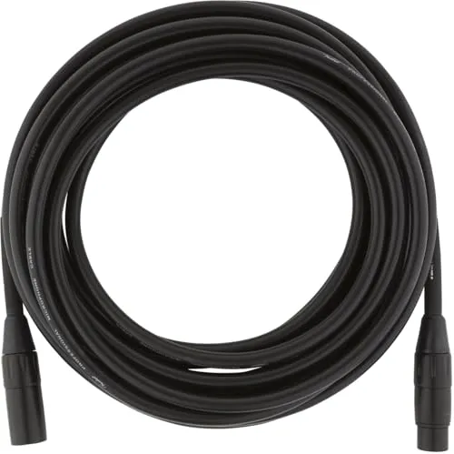 Fender Professional PRO cavo microfono XLR 7,5 m nero bilanciato