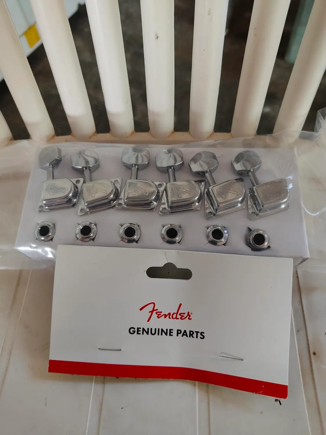 Fender 70's F meccaniche chitarra cromo set 6 14:1