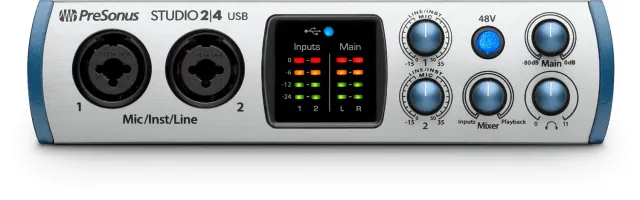 PreSonus Studio 24 interfaccia USB-C 2x2 MIDI
