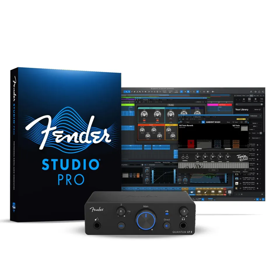 Fender Quantum LT2 interfaccia audio USB-C bassa latenza
