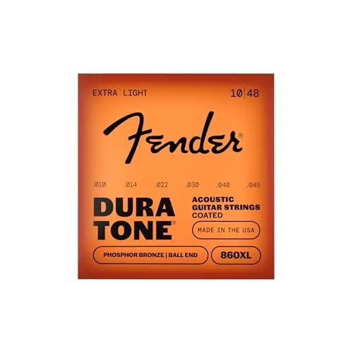 Fender 860XL Dura-Tone corde chitarra acustica 10-48 bronzo
