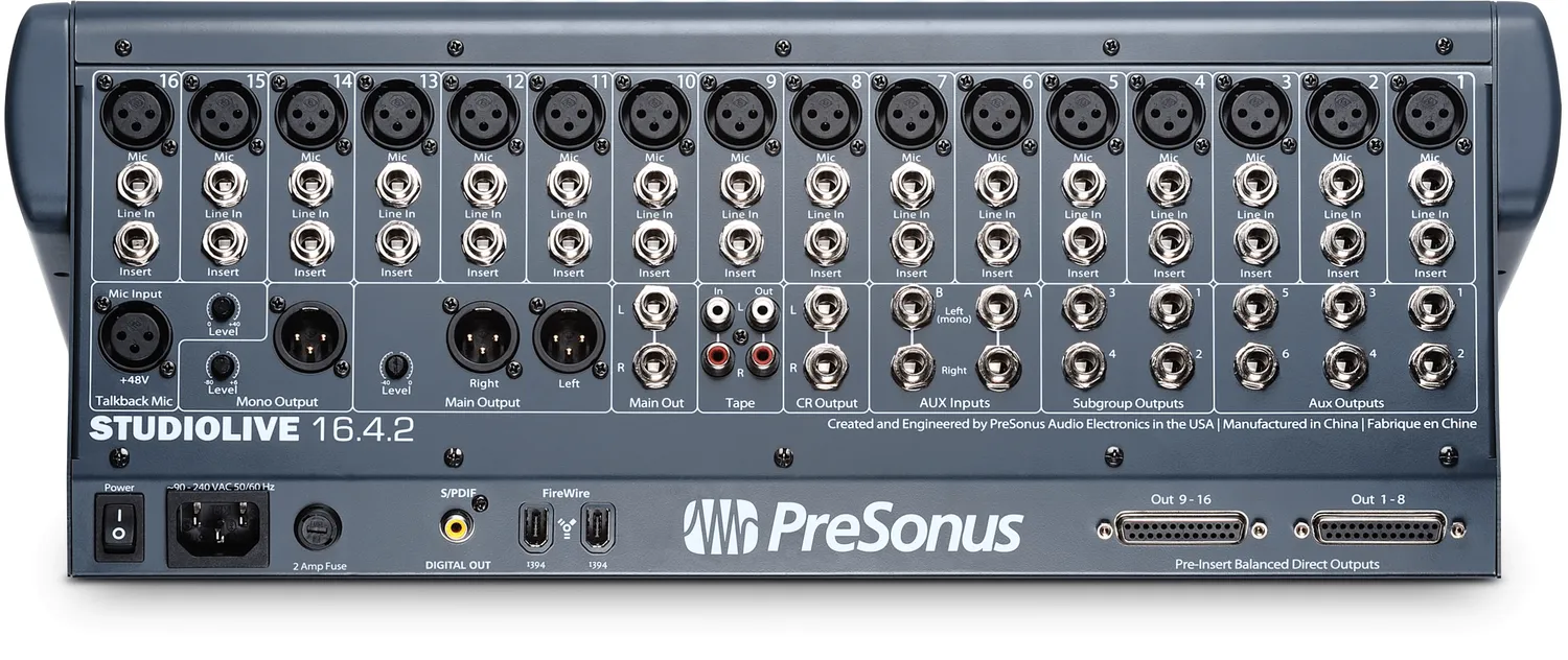 PreSonus StudioLive 16.4.2 mixer digitale 16 canali