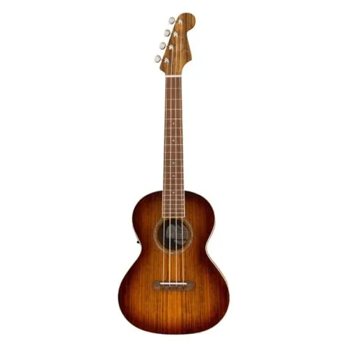 Fender Rincon Ukulele Tenore Aged Cognac Burst Elettrificato