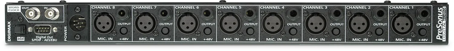 PreSonus DigiMax 96k preamplificatore 8 canali ADAT