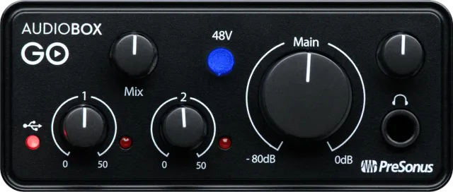 PreSonus AudioBox GO scheda audio USB tascabile