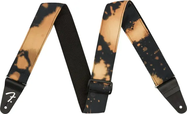Fender Tie Dye Acid Wash tracolla chitarra nylon nera 5 cm