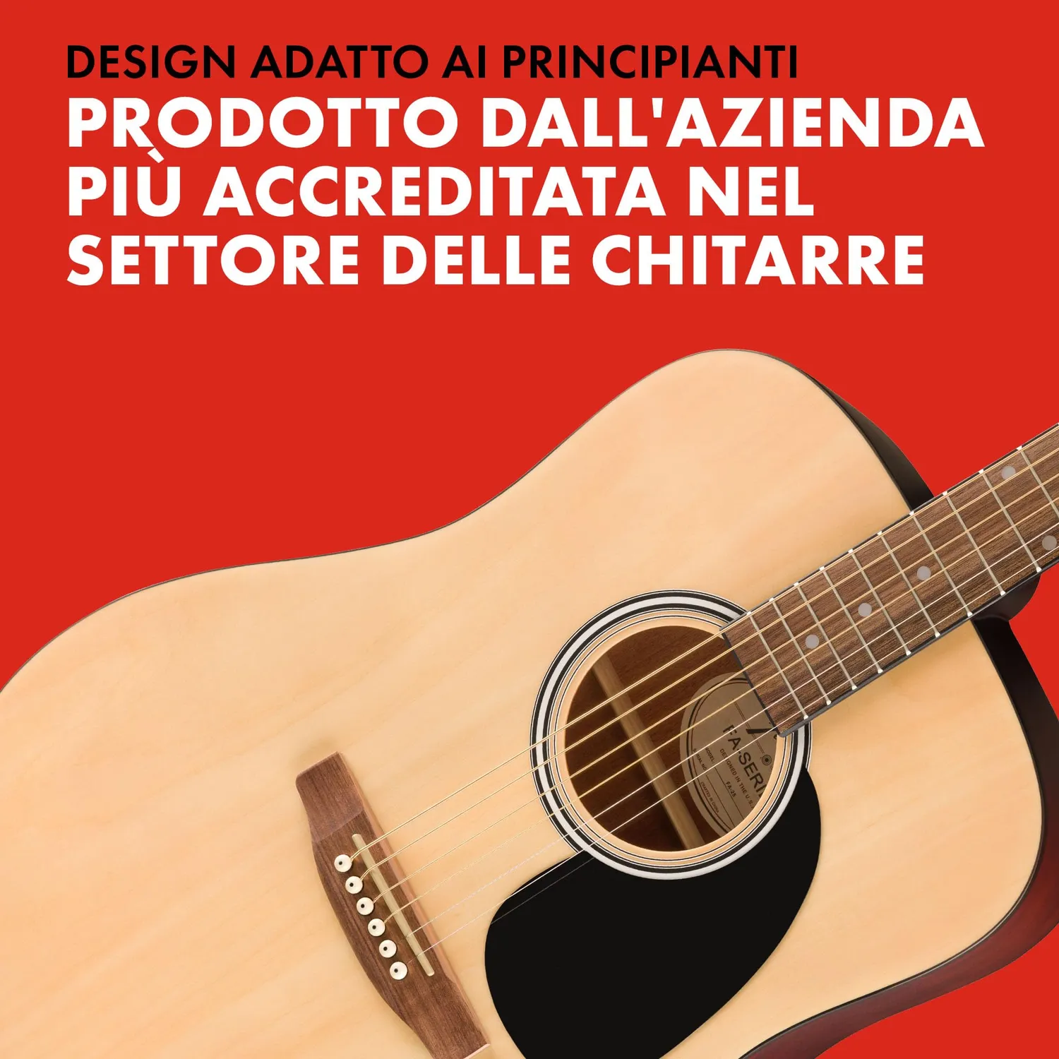 Fender FA-25 chitarra acustica dreadnought Natural destrimani