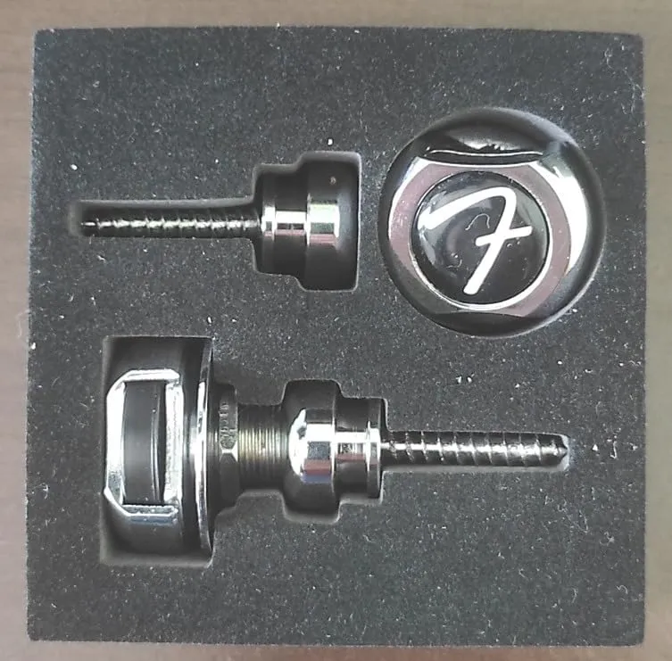 Fender Infinity Strap Lock blocca cinghia cromo 2 pz