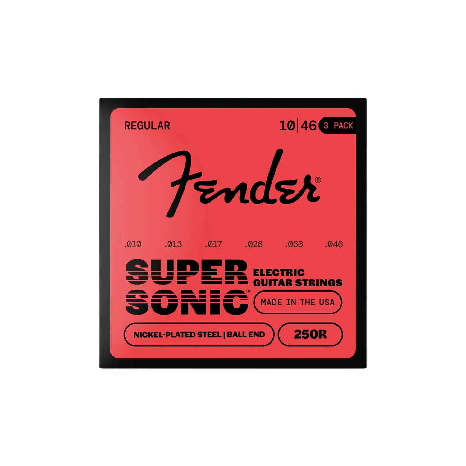 Fender SuperSonic 250R corde chitarra elettrica 10-46 nichel