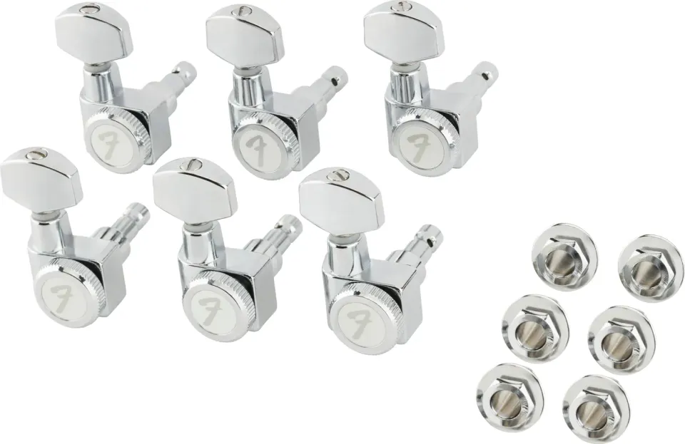 Fender Stratocaster Telecaster Locking meccaniche cromo set 6 18:1