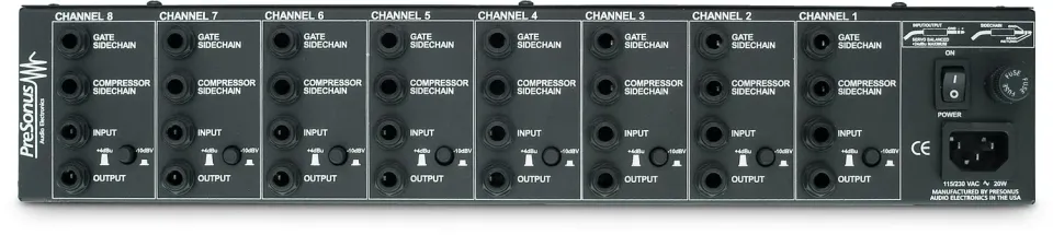 PreSonus ACP88 compressore limiter gate 8 canali analogico