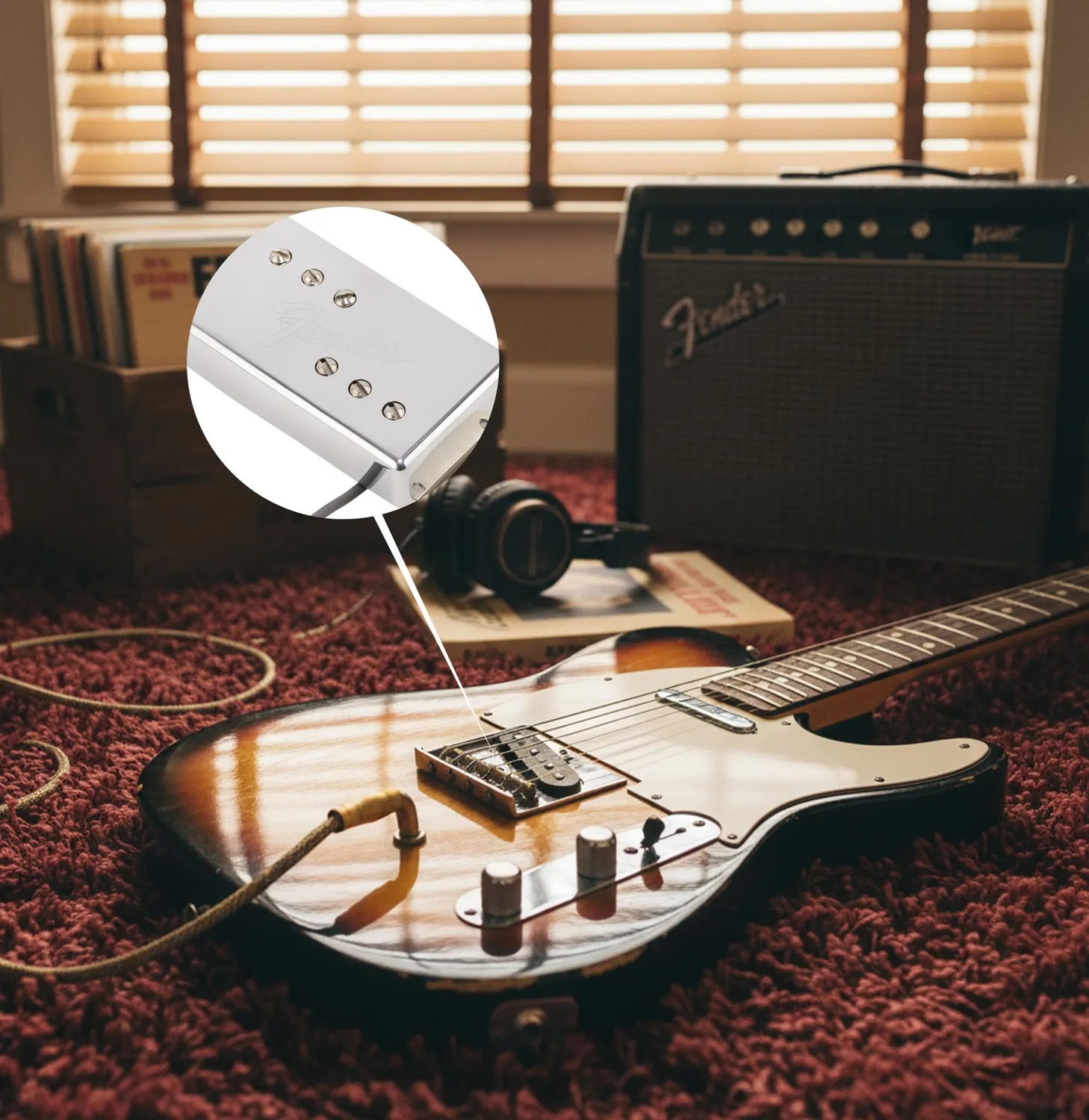 Fender CuNiFe Wide Range pickup Tele ponte humbucker